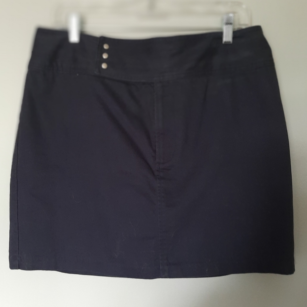 SONOMA Navy Skort with Zipper and Snap Waist size 14
